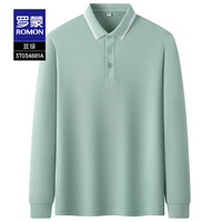 【秋季选搭套装合集】罗蒙男士长袖POLO衫2025秋卫衣休闲裤f 195 3T034881A豆绿
