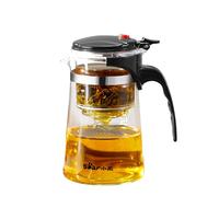小熊 飘逸杯泡玻璃泡茶壶一键茶水分离冲茶器2024家用过滤茶具 飘逸杯750ml