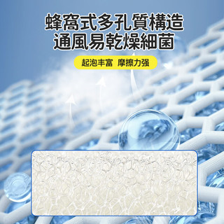 CONDOR日本洗碗海绵擦仿丝瓜络百洁布厨房清洁不沾油洗碗刷锅 网罩抗菌海绵擦【10片装15*8cm】