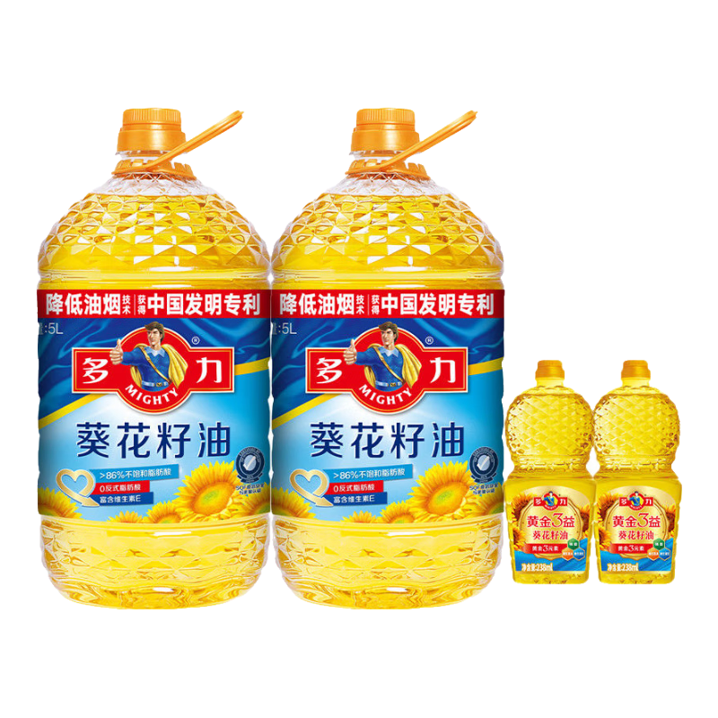 多力【张若昀同款】葵花籽油 家庭 食用油 团购中秋节日送礼