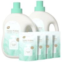 植护 小苍兰香氛洗衣液12斤（2kg*2瓶+500g*4袋装）去污渍去黄持久留香