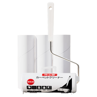 初舍（CHUSHE）铁手炳粘毛器16cm3卷纸180撕滚筒刷床上强力吸头发除毛清理 16cm 3卷180撕白色铁手柄