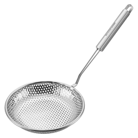 美厨(maxcook)漏勺网漏 304不锈钢网漏捞勺捞面网筛线漏16cm MCCU8848 304不锈钢16CM网漏