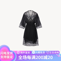 LA PERLA 宝娜女士内衣SPELL ON YOU系列蕾丝中长款睡袍 B010黑色 M 2