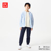 优衣库童装男女童AIRism防紫外线拉链连帽开衫防晒衣服透气478243 61 水蓝色 120