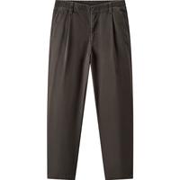 森马 王安宇同款丨休闲裤男25冬磨毛宽松阔腿男裤通勤裤子109725127106 深咖啡50944 M