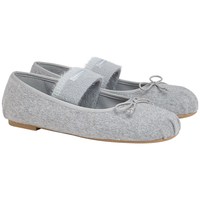 CHARLES&KEITH25冬平底蝴蝶结玛丽珍鞋芭蕾舞鞋CK1-70920211 Light Grey浅灰色 37 (235)