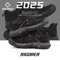 准者 2025夏季透气休闲运动鞋 黑色