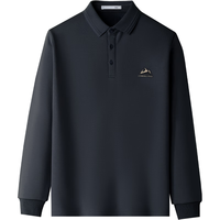 海澜之家 山不在高系列 Polo衫 藏青 3XL