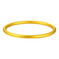 中国珠宝古法黄金手镯女士素圈足金镯子520 克重多退少补（）