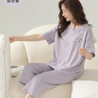 新一步 女士薄款纯棉家居服套装 S3638