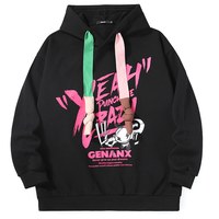 闪电潮牌 GENANX 加厚加绒情侣卫衣男女爆款秋冬季连帽