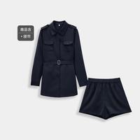 爱依服 时尚套装2025秋季韩版简约通勤气质高级感里外套裤