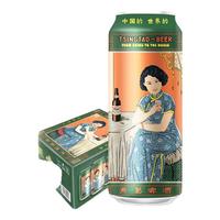TSINGTAO 青岛啤酒 美酒佳人 全麦白啤 500ml*12听