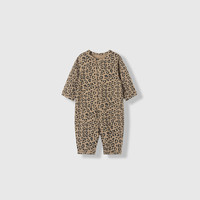 Kordear 考拉蒂尔豹纹连体衣婴儿早秋婴幼儿衣服男女宝宝外出春秋哈衣爬服