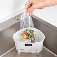 inomata 日本水槽沥水篮 塑料三角过滤篮+大号过滤网（50枚）