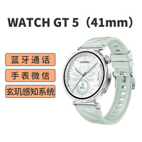 华为 HUAWEI WATCH GT5(41mm)湖光青 氟橡胶表带 智能手表 蓝牙电话 腕上微信