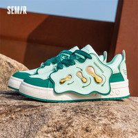 【鞋品合集B】Semir女鞋板鞋2025秋季厚底德训鞋百搭小白鞋子 Q-绿色【SFYM241135】 40