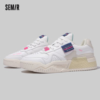 【鞋品合集B】Semir女鞋板鞋2025秋季厚底德训鞋百搭小白鞋子 S-白色【SCX233470】 39