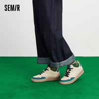 【鞋品合集B】Semir女鞋板鞋2025秋季厚底德训鞋百搭小白鞋子 W-咖绿色【106622141010】 39
