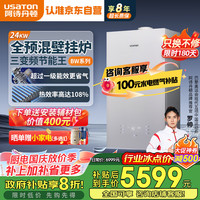 阿诗丹顿 全预混三变频超一级能效冷凝式燃气壁挂炉热效率108%节能省气30%天然气采暖炉热水器LL1GBQ24-BW