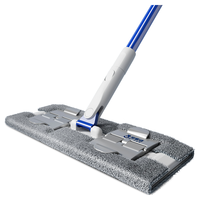 宝家洁夹布拖把平板拖把家用一拖净免手洗2025洗脸巾家用 【强咬合】共1片布+清洁刮刀