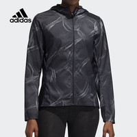 adidas 阿迪达斯 运动时尚印染防风连帽休闲夹克外套 DW5960 A/M码