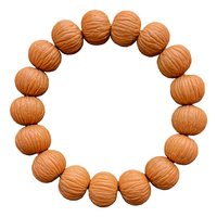 彩荷猴头手串雕刻京八棱老型佛珠男女文玩 天花板级聚宝盆17mm