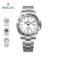 ROLEX 劳力士 探险家型 防水 白色表盘 蚝式钢 机械机芯男表42mm