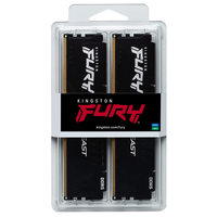 金士顿 FURY 128GB(32G×4) DDR5 5200 台式机内存条 Beast野兽系列 CL40 黑色 KF552C40BBK4-128