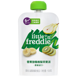LittleFreddie Little Freddie）婴儿宝宝辅食 水果泥西梅泥 香蕉猕猴桃梨泥 100g*1袋