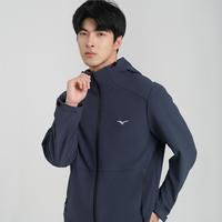 Mizuno 美津浓 秋季华夫格绒面保暖内里男士长袖软壳衣梭织运动外套