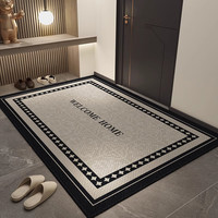 KAYE入户门地垫圈绒家用防滑门垫轻奢高级感进门口垫子门外脚垫可 QR-Y逸致风尚 100X160cm