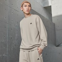 移动端：adidas 阿迪达斯 休闲加绒加厚圆领长袖套头卫衣男女冬季adidas阿迪达斯轻运动
