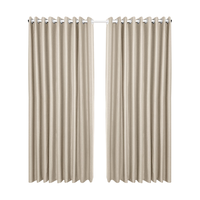 金蝉抗菌窗帘窗帘杆一整套免打孔轨道全套一体卧室隔音窗帘家用遮光 奶茶色【不含杆】 110cm*150cm ;适用宽1.1-1.5m