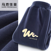 马克华菲 2025秋冬季加绒加厚休闲运动儿童卫裤