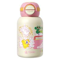特美刻 儿童保温杯316不锈钢水杯幼儿园小水壶宝宝大容量上学吸管杯 粉色 550ml