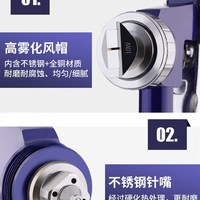 惠利得 定制水包水多彩漆喷枪 油漆 乳胶漆喷抢W871高雾化胶三防漆喷漆枪