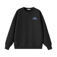 SPAO韩国同款圆领正肩长袖卫衣冬季加绒保暖休闲百搭上衣SPWY25SY13LD 浅卡其#ZSP浅蓝棒球字 XL