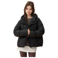 雪中飞2025冬新款云朵泡芙茧型短款羽绒服女冬小个子蓬松简约通勤 |8056  /160/84A