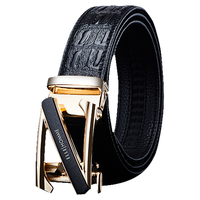 ELLE HOMME法国男士皮带男头层牛皮男士腰带真皮自动扣老公 【橙色皮盒】902083银色磨砂 115cm -130默认(可修剪)