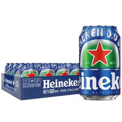 喜力 0.0啤酒330ml*24听酒精度0.03原装进口整箱