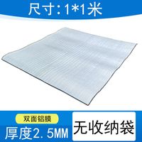 潮思汇 4.8万次回购防潮垫野餐垫子双面铝膜加厚防潮垫户外便携帐篷地垫 常规款-厚2.5毫米双面铝膜