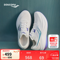 saucony 索康尼 TIDE 浪潮3春季25年跑步鞋女缓震竞速训练鞋白兰37.5