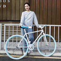 WELLCLS 死飞自行车 成人男女单车 实心胎