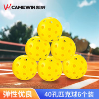 凯威 CAMEWIN 匹克球 40孔 专业比赛训练 洞洞球 6个装