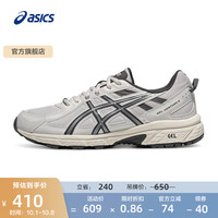 ASICS 亚瑟士 跑步鞋男鞋越野透气运动鞋抓地耐磨跑鞋 GEL-VENTURE 6 灰白色 43.5