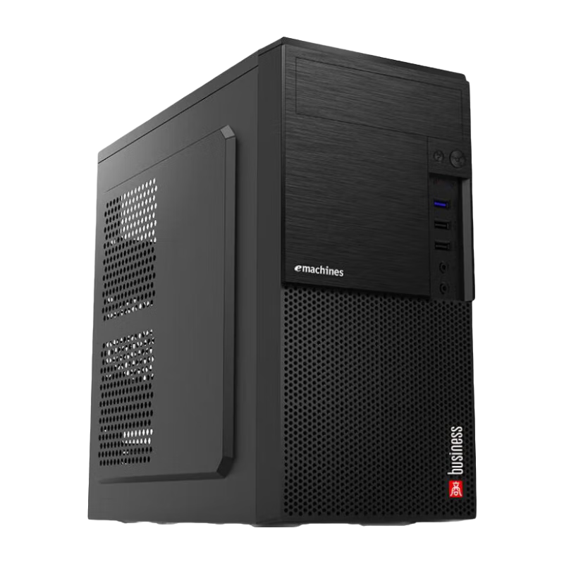 EMACHINES宏碁/Acer RD860商务办公电脑机箱黑色M-ATX主板 办公大气简约桌面品牌电脑台式机箱 宏碁RD860机箱(ARCE标置标)
