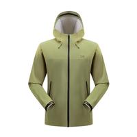 安德玛【谢霆锋同款】户外山影软壳机能冲锋衣男防水防风连帽夹克外套男 苍松绿 L