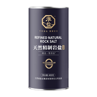 淮盐天然精制岩盐未加碘400g家用食用盐无碘0添加抗结剂食盐